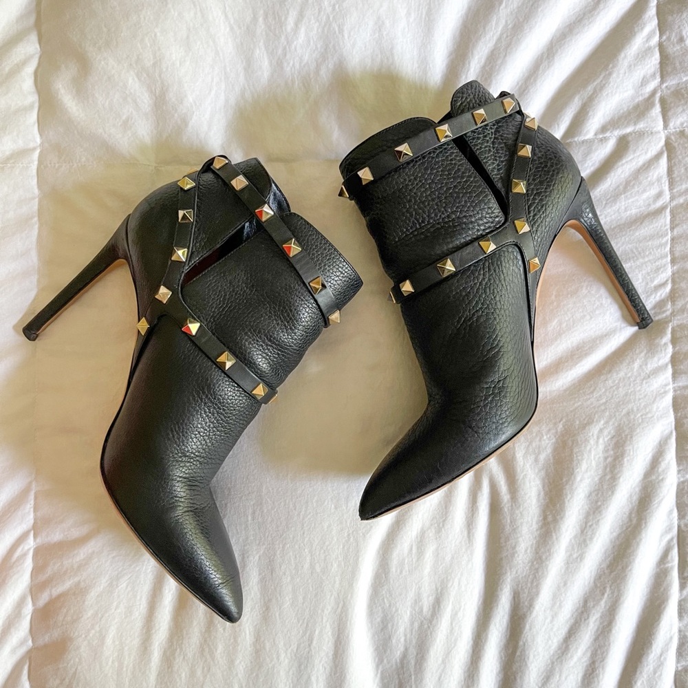 VALENTINO Rockstud Harness Booties